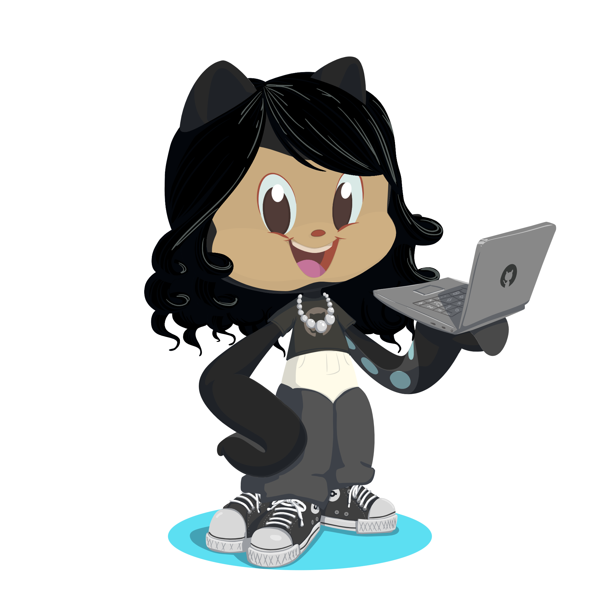 Foto de perfil octocat criada com estilo do github